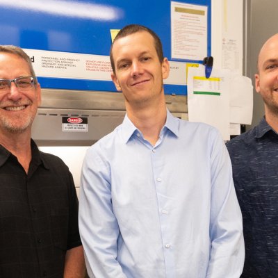 Professor Paul Young, Dr Keith Chappell and Dr Dan Watterson. 